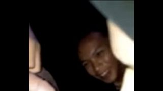 Malay hijabi girl giving blowjob front of friends
