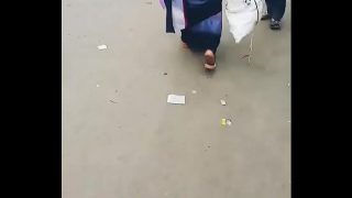 Hot backless aunty