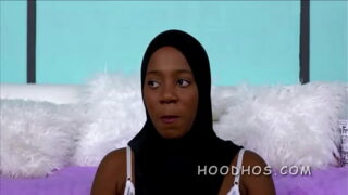 Hijab black woman shocking oral sex