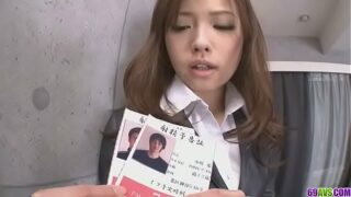 sexy Japanese girl get fuck after work